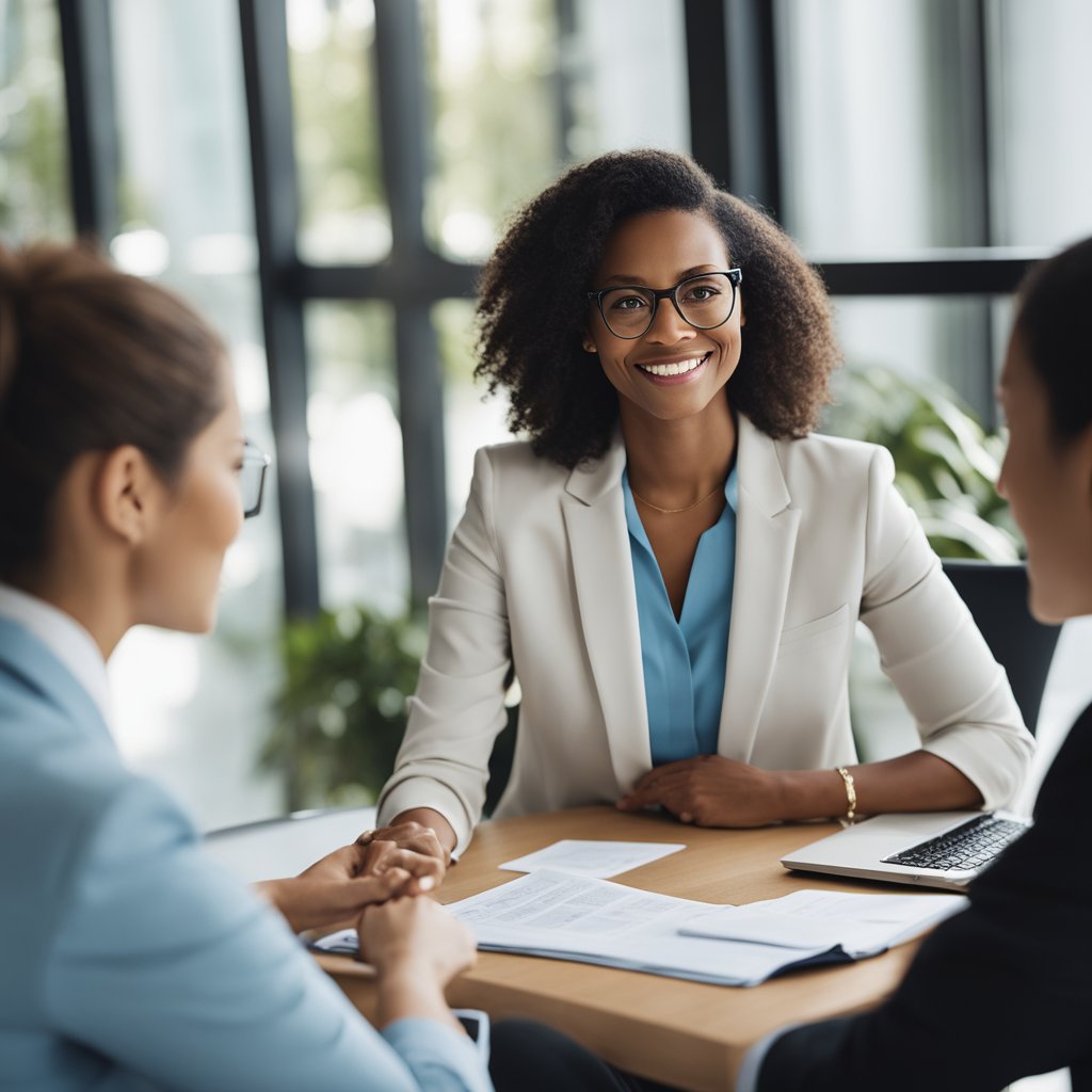 Mulheres juntas falando sobre dinheiro e investimentos